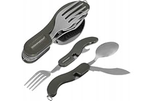 DOMINATOR URBAN COMBAT Dominator Niezbędnik Turystyczny 4w1 Sztućce + Otwieracz do butelek Zielony