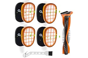 QZQUFJ Philips Staubsauger Filter Set - HEPA + ABS Speedpro Max Ersatzteile für FC6812/6814/6822/6823/6827/6908 - Staubsaugerzubehör Filtertücher