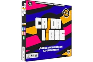 ATM GAMING Caída Libre - Juegos de Mesa de Trivia - Cultura General para Aprender Riendo - Divertido con Amigos y Familia - Regalo Navidad