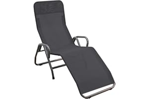 MFG FREIZEITMÖBEL AUS MECKLENBURG MFG Freizeitmöbel Bäderliege Pool 3", anthrazit/schwarz