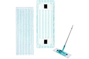TXERFOLG 2 Pièces Balais Serpillères de Rechange pour Leifheit Clean Twist M Ergo Micro Duo,38x15cm Housses de Rechange en Microfibre pour Leifheit Balais à Franges Remplacement de Recharge pour Tous Les Sols