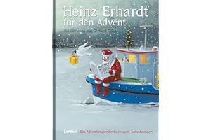 Heinz Erhardt für den Advent – Ein Adventskalender mit Bildern von Gerhard Glück: Witziges Adventsbuch mit 24 Kapiteln zum Aufschneiden für Erwachsene