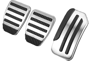 A ABSOPRO 3 Stück Auto Gaspedal und Bremspedal Abdeckung Satz für Nissan Juke