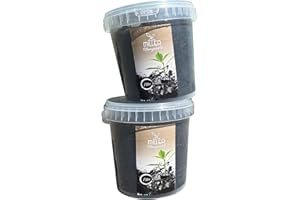 Miller Pflanzenkohle für Terra Preta Bodenverbesserung Bodenaktivator hochwetige Premiumqualität ohne Zusätze (2, 1 Liter)