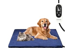 acetek Haustier Heizdecke für Groß Hund, Katze Heizkissen mit Timing & Temperatur Einstellbar Heizmatte für Neugeborene Klein Katze und Hund 60 * 90cm