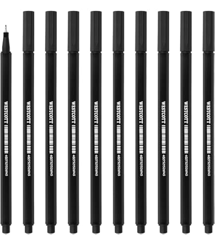 Liquidraw Penne A Punta Fine 0,4 Mm - Set Di 12 Nere Per Disegno Tecnico, Scrittura E Arte - Foto 5