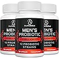 Probiotic for Men, 500 Billion CFU 12 Strains, Men's Probiotic with Cranberry, Turmeric, Goji Berry, Probiotics for Gut & Digestive Health, Gluten and Dairy Free, 60 Capsules (60 Count (Pack of 3))