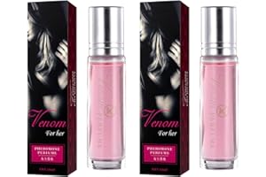 Venom Parfum Phéromones Femme Flavor,2pcs Parfums pour Femme,Venom Parfum Phéromones,Cologne à l'huile infusée aux phéromones à Bille,Sexy Roller Pheromone Parfum Unisexe pour Homme et Femme
