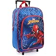 PERLETTI Sac à Dos Spiderman Enfant - Cartable Garçon École Maternelle Primaire, Léger Rouge Bleu 36x25x12 Cm Avec Poche Avant