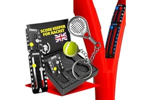 GLADIATOR PADEL Tennis and Padel Score Keeper for Rackets Ultra-Light 3M Adhesive Tennis Racket Score Tracker and Set Scorer Must Have Tennis Accessories for Women, Men and Kids