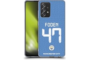 Head Case Designs sous Licence Officielle Manchester City Man City FC Phil Foden 2021/22 Joueurs Home Kit Groupe 1 Coque en Gel Doux Compatible avec Galaxy A52 / A52s / 5G (2021)