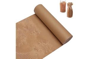 Bikakepapper rulle 30 cm x 30 m – miljövänligt förpackningsmaterial 80 g/m² sidenpapper, alternativ till bubbelplast, skyddsrulle för frakt och flyttning av ömtåliga föremål
