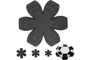 JIYIN 6 sztuk osłon na patelnie z filcu, 3 różne rozmiary podkładki pod garnki, antypoślizgowe podkładki do układania w stos, podkładki pod garnki, podkładki pod patelnię, odporne na zarysowania