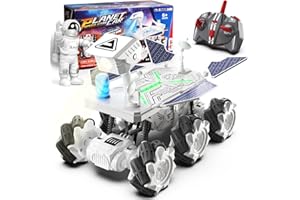 KJIXYUNG Auto giocattolo RC Mars Rover Space Explorer con mini astronauta, giocattolo spaziale per bambini, auto telecomandata per ragazzo