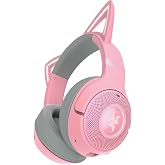 Razer Kraken Kitty V2 BT - Wireless Bluetooth RGB Headset with Kitty Ears (Bluetooth 5.2, TriForce 40 mm Drivers, Integrated Business