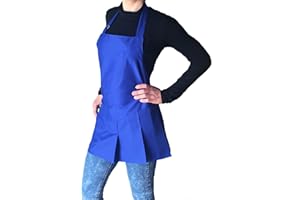 tessile astorino Ricamo Gratuito - Grembiule Donna da Lavoro - Davantino per Parrucchiera ed Estetista, Bar, Ristoranti, Imprese di Pulizia - Vari Colori - Made in Italy