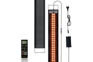 ‎NIKEEYEN NIKEEYEN Aquarium LED Beleuchtung mit Fernbedienung, 42W Volles Spektrum 24/7 Modus Aquarium Lampe mit DIY, Standard & Wetter-Modus für 90-105cm Pflanzenwuchs und Süßwasser-Aquarien