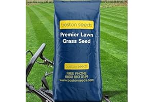 Boston Seeds Premier Lawn Grass Seed - Perfect for Premium, Professional Lawns. Grass Seed Mix for Overseeding & New Lawn Sowing (1 x 10 Kilogram)