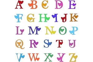 OOTSR 1 Juego Troqueles de Letras, Troqueles Scrapbooking Metal Plantillas Troquelar Estarcir Cutting Dies para Manualidad Decoración Álbum Recorte Tarjeta Papel DIY