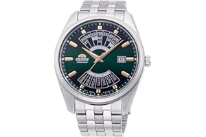 Orient Mężczyźni Cassual Zegarek, Zielony/Srebrny, Ø 44 mm