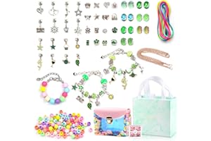 WDJLNZB Zestaw bransoletek z koralikami, Zestaw do robienia bransoletek dla dziewczyn, zestawy do robienia biżuterii, zabawki dla dziewczyn prezent dla dziewczyn zestaw rękodzieła, prezenty dla