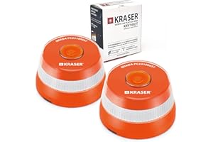 KRASER KRV16IOTP2 Baliza V16 Homologada DGT más Visible Segura, Geolocalizador Avanzado 3.0, Mejor Luz Emergencia Coche Obligatoria 2026, SIM Datos Incluidos Telefonica, Potente Base Magnetica LED 360