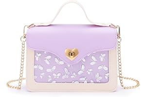 KALIDI Little Girls Handbags Heart Shaped Lock Girls Purse Mini Crossbody Bags Chain Kids Handbag Shoulder Bag for Girls Children Toddler Teens