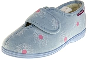 FOOTWEAR STUDIO Dunlop Chaussons Femme Daim Synthétique Scratch