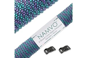 Namvo 550 Paracord Mil Spec Type III 9 Inner Strands Nylon Parachute Cord Strong Breaking Strength 100 Feet