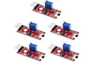 eMagTech 5 STÜCKE KY-024 Lineares magnetisches Hall Effekt Sensormodul Kompatibel mit Android Kompatibel mit Raspberry Pi ESP8266 Mikrocontrollern