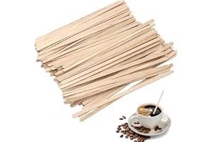 HREDZEO 200 PCS Palette Caffe,palettine caffè in Legno da 14 cm Bastoncini Caffe Bastoncini Legno per caffè Cocktail Bevanda Calda