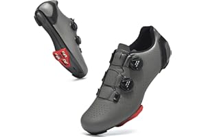 YIHOODA Fahrradschuhe Herren Damen Rennrad Schuhe SPD SPD-SL Radschuhe Kompatibel mit Peloton Bike Look Delta Keo Pedal MTB Schuhe Atmungsaktiv Leicht Spinning Radsportschuhe