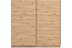 AVANTI TRENDSTORE - Calvello - Armadio con ante scorrevoli in legno laminato. Disponibile in due colori. Dimensioni: LAP ca. 217x210x62,5 cm.