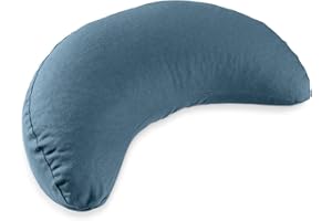 Lotuscrafts Zafu Coussin de méditation, Hauteur d'assise 15 cm, Modèle Zen Kapok Rond, Coussin de Yoga, Yoga Bolster, Housse en Coton Lavable, Remplissage kapok, Certifié GOTS