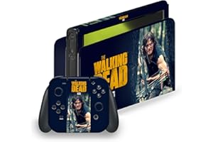 Head Case Designs Officially Licensed AMC The Walking Dead Daryl Lurk Daryl Dixon Graphics Matte Vinyl Sticker Gaming Skin Decal Cover Compatible With Nintendo Switch OLED Bundle