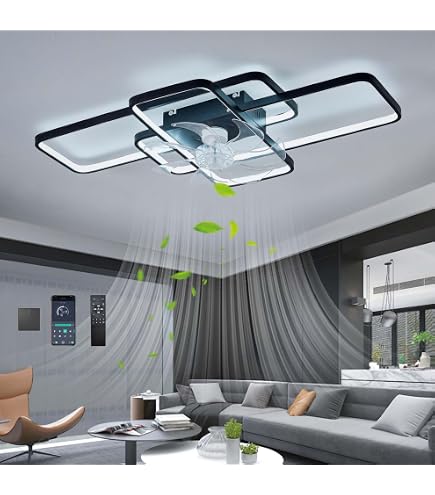 Ventilatore da soffitto da 132 cm con luce LED e telecomando, regolazione a 6 velocità, timer, motore CC, dimmerabile, 3 temperature di colore | Leroy Merlin