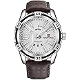 NAVIFORCE Luxury Sports Quartz Calendar Watch Gold Big Face Waterproof Leather Watches for Men