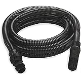Einhell Tubo di aspirazione da 4 m (accessori per pompe, lunghezza 4 m, raccordo in plastica 25 mm, 5 pezzi, plastica)