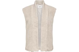 JDY Dam Jdybirdy Life Teddy, öppen väst, OTW Noos Jdybirdy Life Teddy, öppen väst, OTW Noos (1-pack), Pimpsten, XS-S
