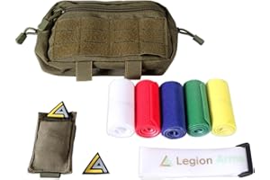 Legion Arms Teamschleifen/Marker, Armbinden, für Airsoft und Paintball, Oberarm, Doppelklett, rot, blau