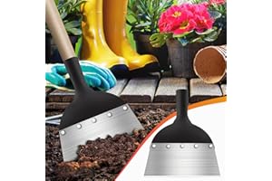 SUSHI KONG Multi-Functional Garden Cleaning Shovel Weeding Planting Shovel Flat Shovel Farm Weed Cleaning Shovel Manganese Steel Flat Head Shovel(Handle Not Included)