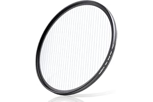 GREEN.L 58 mm blauer Streak-Effektfilter, hochwertiges optisches Glas, 360° drehbar, anamorphes Flare-Spezialeffekt-Objektivfilter