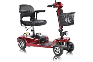 Broobey 4 Rad Mobilitätsroller, elektrisch betriebene mobile Roller - Power Luxus-Reiseroller für Erwachsene, ältere Menschen - 30 km+ große Reichweite Power Extended 20Ah Akku, Tragfähigkeit 150kg