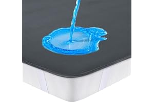 ‎SUFDARI Matratzenschoner 90x200 cm Wasserdicht, Grau inkontinenzunterlage waschbar, bettunterlage wasserdicht für kinder - wasserdichte Matratzenauflage