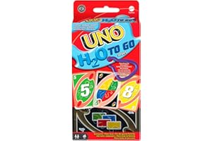 MATTEL GAMES UNO Sport, Jeu de 108 Cartes en Plastiques imperméables avec Un Mousqueton pour Transport Facile, Jeu de Société, Jeu de Bain, 2 à 10 Joueurs -Individuellement ou par équipes, Dès 7 Ans, P1703