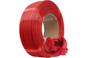 eSUN Filament PLA+ Refill 1.75mm, Recharge PLA Plus Filament d'Impression Sans Bobine, Précision Dimensionnelle +/- 0.03mm, 1KG (2.2 LBS) pour Imprimantes 3D,Rouge Foncé
