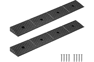 VEVOR Gummiramp, lastkapacitet på 15 T, 50,8 mm stighöjd med dräneringstank för rullstolar, barnvagnar, motorcyklar, bilar, gräsklippare, 2-pack