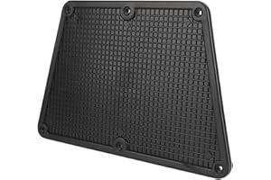 EQULUP Piastra di montaggio fuoribordo, piastra di montaggio in plastica per traversa di poppa supporto motore supporto per staffa motore per gommone yacht kayak canoa barca da pesca (nero)