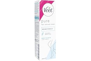 Veet Pure Inspirations Hair Removal Cream for Sensitive Skin, for Legs and Body, 100ml
