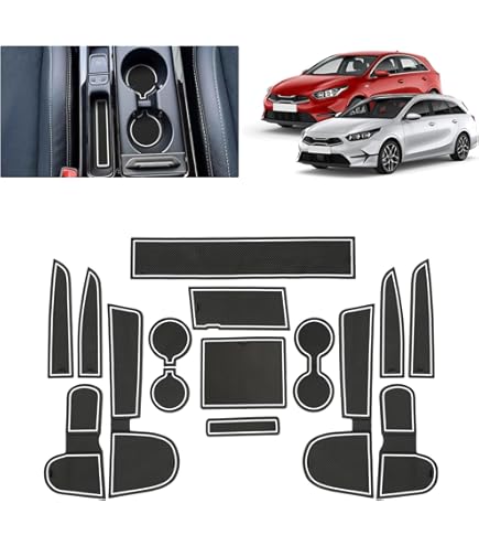 Tapis De Coffre Et De Porte Anti-dérapants Pour Kia Ceed SW GT / Proceed GT / XCeed GT (2018-2025) - Caoutchouc PVC, Protection étanche - Uniquement Pour Transmission Automatique